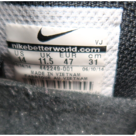 Nike Shoes Womens 14 Athletic Trainer Air Extreme Volley Black Grey Sport Active - Picture 13 of 14